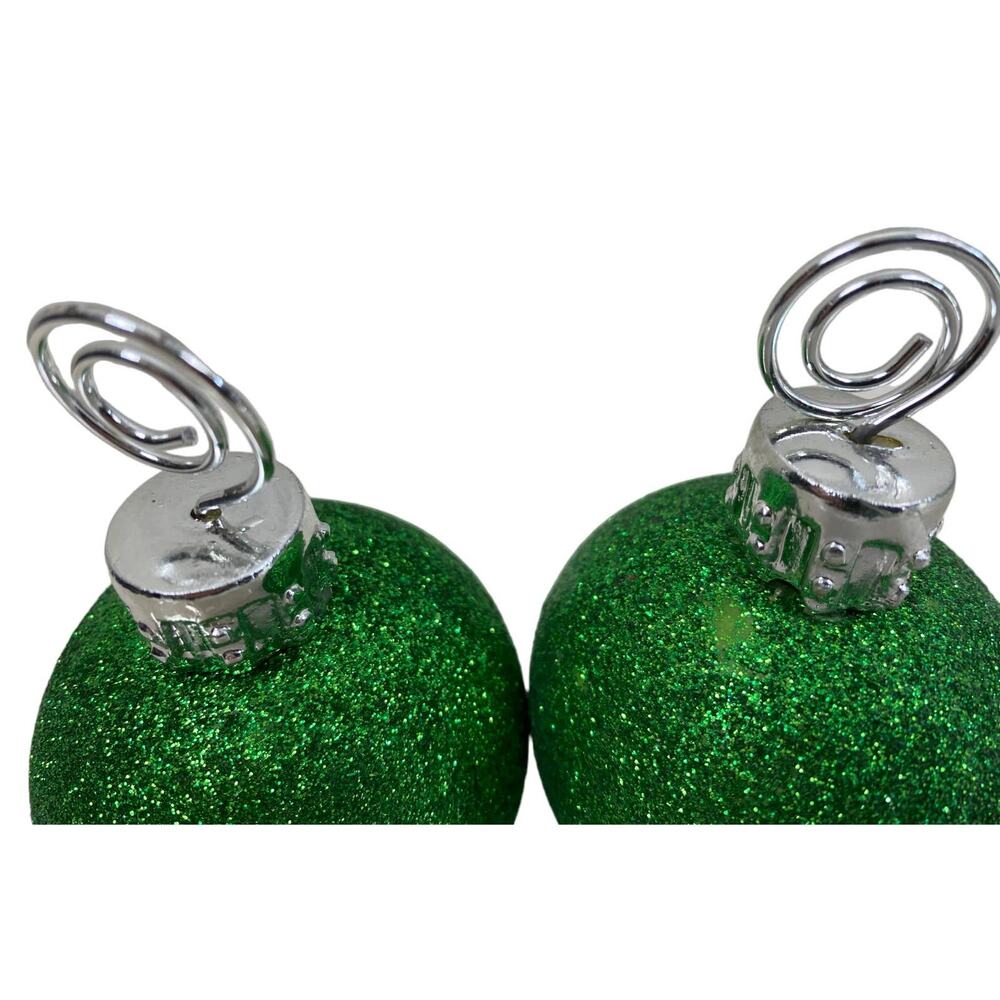 Green Christmas Ball Ornamental Home Decor Glitter Place Holders Recipe Pictures - Picture 7 of 7